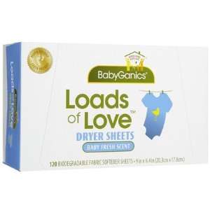  Babyganics Fabric Softener Sheets (Quantity of 4) Health 