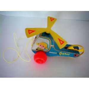   Antique Fisher Price Childs Mini Copter Toy    1970: Everything Else