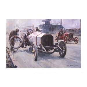  Grand Prix, 1908 by Peter Ashmore 28x20: Kitchen & Dining