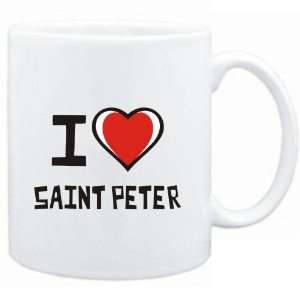  Mug White I love Saint Peter  Cities
