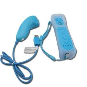  Nintendo Wii Remote and Nunchuck Controller Combo   Blue(Non 