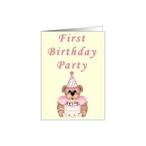  First Birthday Party Card Toys & Games