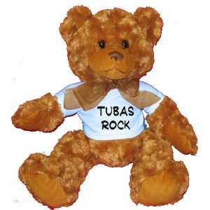  Tubas Rock Plush Teddy Bear with BLUE T Shirt: Toys 