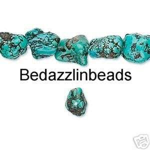 30 Natural Turquoise Nugget Beads~7mm   9mm Gemstone  