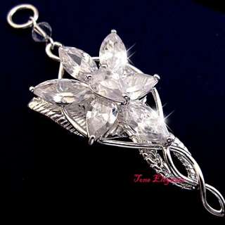 Lord of the rings Arwen evenstar charm silver necklace  