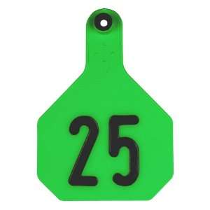   Ear Tags   Large Numbered Cattle ID Tags   76 100 Green