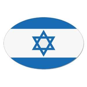  (Israeli Jewish) Oval Israel Flag Sticker 