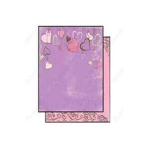  Bo Bunny Paper 12x12 Smoochable Heart Strings (Pack of 25 