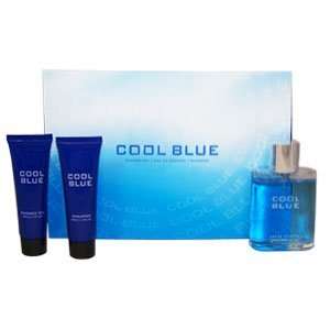  NEW BRAND COOL BLUE FOR MEN 3 PIECE SET: Beauty