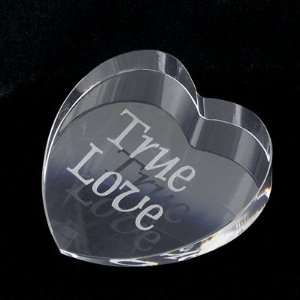  Crystal Heart Paperweight 