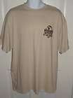 RUGGED EARTH OUTFITTERS TAN MENS BASS FISH T SHIRT SIZE X LARGE NWOT