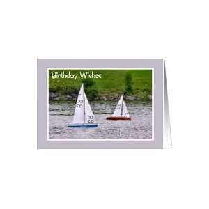  Son Birthday   Sail Boats Card: Toys & Games
