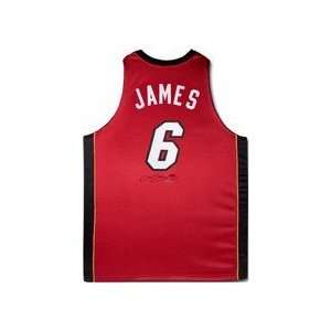  LeBron James Miami Heat NBA Autographed Authentic Alternate Color 