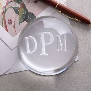  Personalized Crystal Prism Paperweight