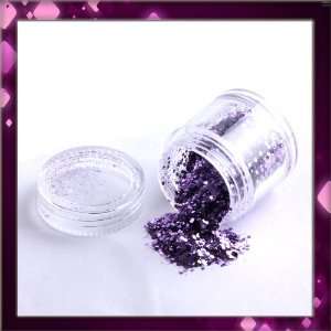   Nail Art Sparkling Glitter Powder Dust Tips Salon Set B0388 Beauty