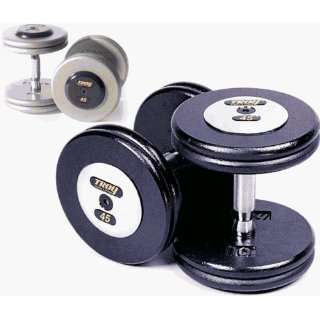 Troy Barbell HFDC 015C Pro Style Dumbbells   Gray Plates And Chrome 
