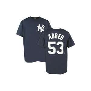  Bobby Abreu t shirt New York Yankees Majestic MLB Sports 