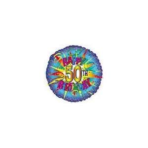  18 HBD 50th Burst   Mylar Balloon Foil Health & Personal 