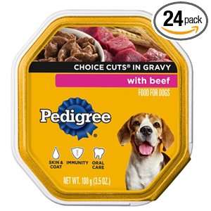 Pedigree Choice cuts Beef Chunks in Gravy,(Pack of 24)  