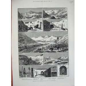  1882 Tunis Dwellings Troglodytes Adedj Djuama Valley: Home 