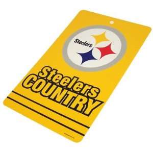   STEELERS OFFICIAL STEELERS COUNTRY DOOR SIGN: Sports & Outdoors