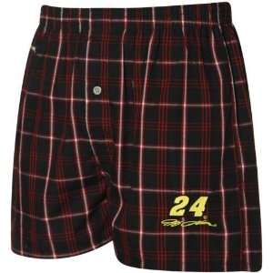  #24 Jeff Gordon Red Black Boxer Shorts