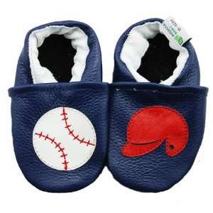    Augusta Baby Baseball Soft Sole Leather Baby Shoe (0 6 mo): Baby