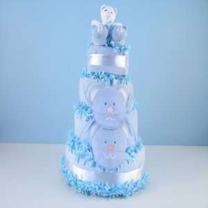  Triple Layer Bear Baby Gift Cake: Baby