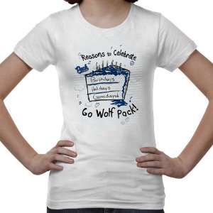  Nevada Wolf Pack Youth Celebrate T Shirt   White Sports 