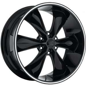 Foose Legend 6 22x9.5 Black Wheel / Rim 6x135 with a 35mm Offset and a 