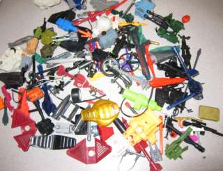 Vintage G.I. Joe Action figure/vehicle weapons/parts/accessories lot 