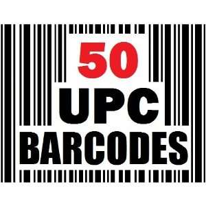  50 UPC Numbers & Barcodes for  Sellers Everything 