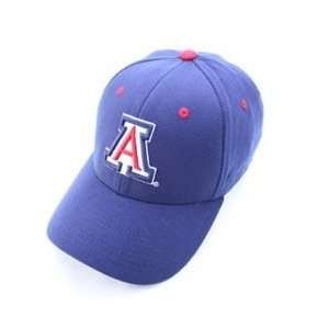  Arizona Wildcats A Flex Fit Logo Hat (Navy) Sports 