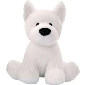  Gund Animal Chatters Barking Dog   White Terrier 4.5 