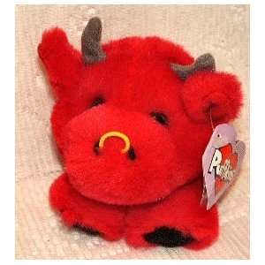  Puffkins Bean bag, NWT   Bruno   red bull Toys & Games