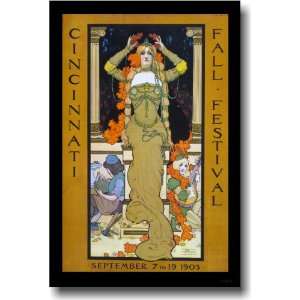  Cincinnati Fall Festival 1903   Vintage Reprint Poster 