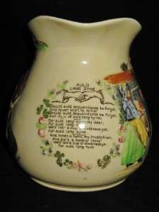 Thorens Music Box Pitcher, RABBIE BURNS, Auld Lang Syne  