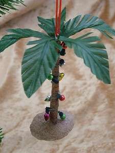 New Decorated Palm Tree Christmas Lights Beach Ornament  