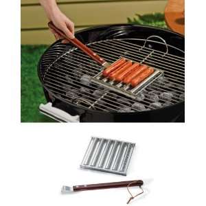   Hot Dog Griller With Handle By Collections Etc Patio, Lawn & Garden