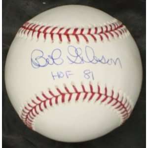  Bob Gibson Baseball   HOF 81   Autographed Baseballs 