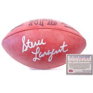  Steve Largent Autographed NFL Football: Sports & Outdoors