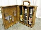 Vintage Trav L Bar Travel Bar for two bottles and accessories.  