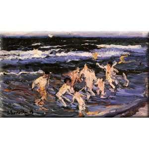   en el Mar 30x18 Streched Canvas Art by Sorolla y Bastida, Joaquin