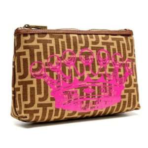   Tepper Jackson Cosmetic & Travel Clutch Bag with Crown Design Beauty