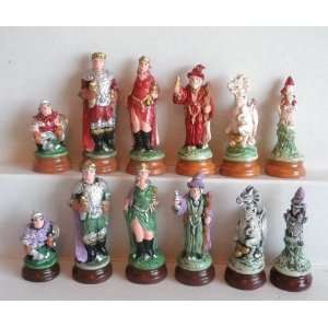  Fantasy Chess Set (Full Color Hand Painted): Toys & Games