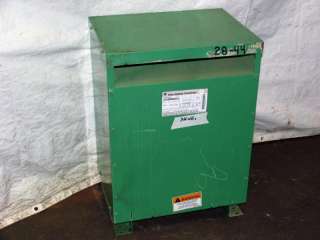 General Electric Dry Type Transformer 40 KVA 3 Phase 460V P.   133 