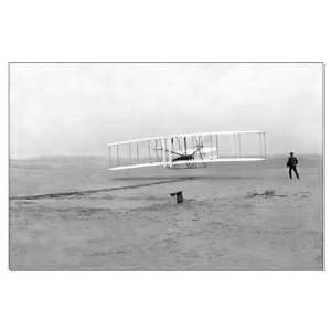  35quot; x 23quot; Wright Brothers First Flight P Aviation 