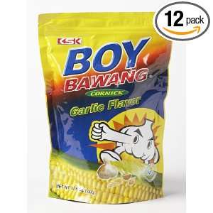 KSK Boy bawang cornick garlic flavor 100g (Pack of 12)  