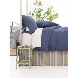  Pine Cone Hill Chambray Linen Ink Twin Duvet Cover: Home 