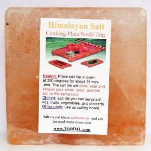 Himalayan Salt Cooking Plate, 6 x 6 x Grocery & Gourmet Food